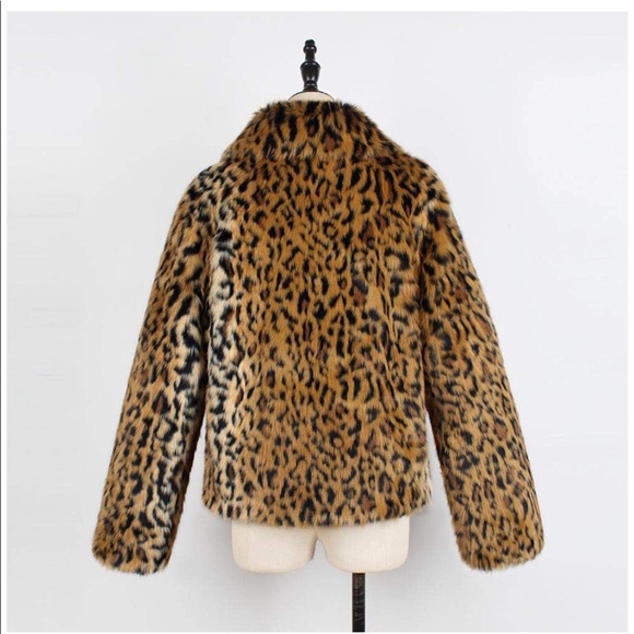 1 LEFT!๐ฅ$25!๐ฅSz 8-12 LEOPARD FAUX FUR JKT! - Picture 5 of 8